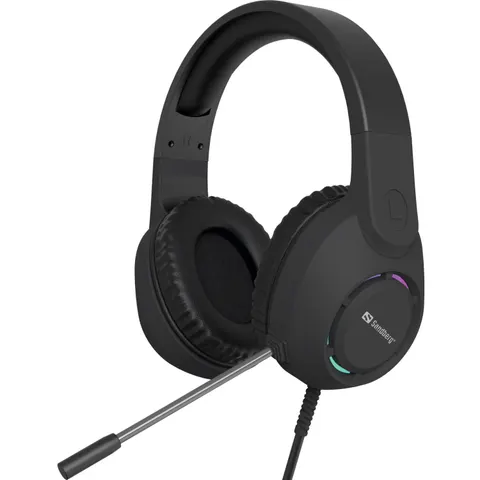 Ігрова гарнітура Sandberg BossBlaster, USB, кабель 2м, RGB, чорна