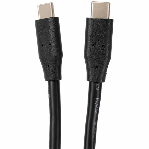 Кабель USB 2.0 Type-C M-M, 2м 60W чорний