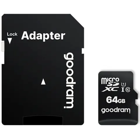 Memory card microSDXC  64Gb GoodRAM (class10) UHS I Retail + Adapter