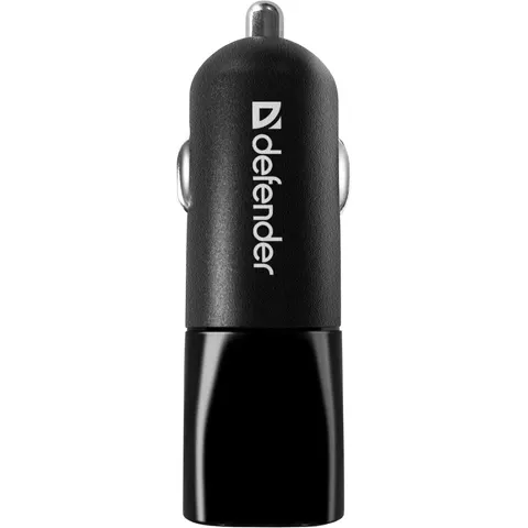 Автозарядка  2xUSB 12W 2.1A ECA-24 чорна Defender