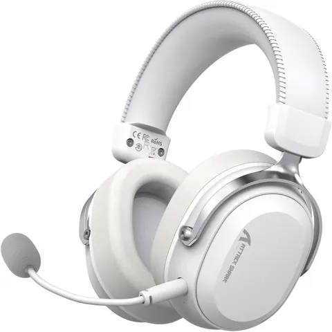 Ігрова гарнітура Attack Shark L30PRO Wireless, 2.4GHz/Bluetooth/3.5mm AUX/AUX-to-Type-C, White