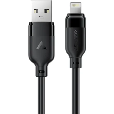 Кабель USB 2.0 AM-Lightning M, 2.0м, чорний, TPU C16-06  Acefast