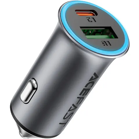 Автозарядка 2xUSB 95W (USB-C + USB-A) + cable USB-C B16 Acefast
