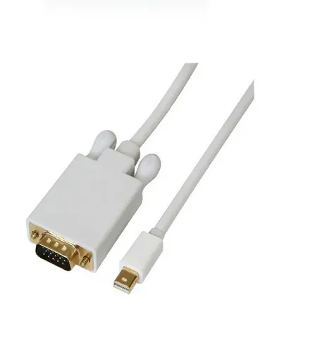 Кабель Mini DisplayPort M - VGA M 1.8м білий