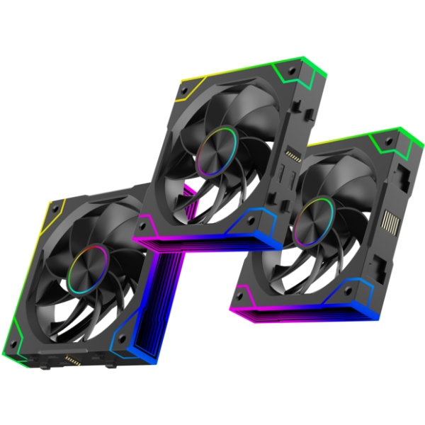 Вентилятор для корпуса 120mm*3 Xilence GAMING XPF360R.ARGB PWM REVERSE