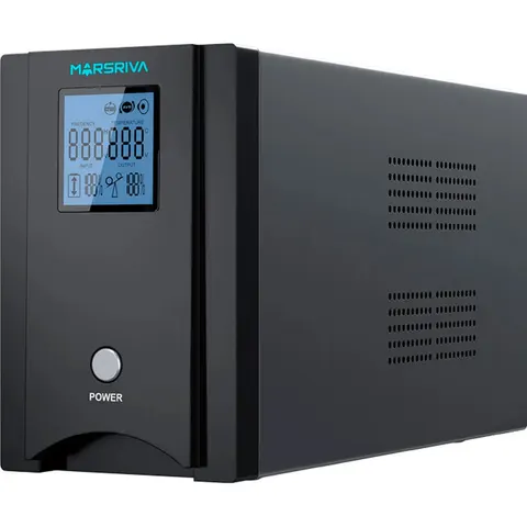 ДБЖ Marsriva MR-UF1000P-H, 1000ВА/800Вт, чиста синусоїда змінного струму, функ. підкл дод. АКБ, 24B