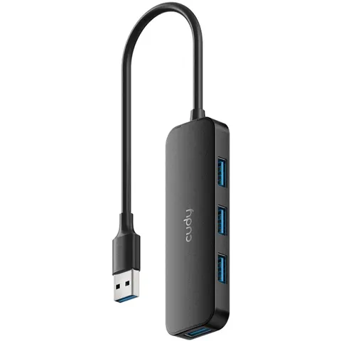 Хаб USB 3.0 Type-A -> 4хUSB 3.0  чорний Cudy