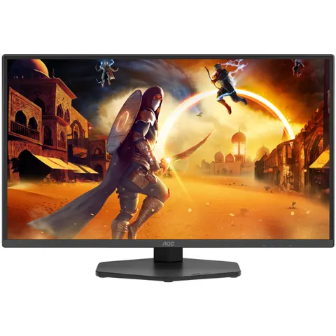 TFT 24.5" AOC Q25G4SR, Fast IPS, 300 Гц, 2xHDMI, DP, HAS, Pivot, колонки, чорно-червоний