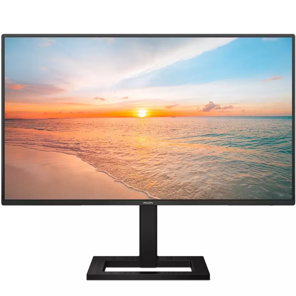 TFT 23.8" Philips 24E1N1300AE, IPS, 100Hz, 1ms, HDMI, USB-C, USB hub, HAS, колонки, чорний