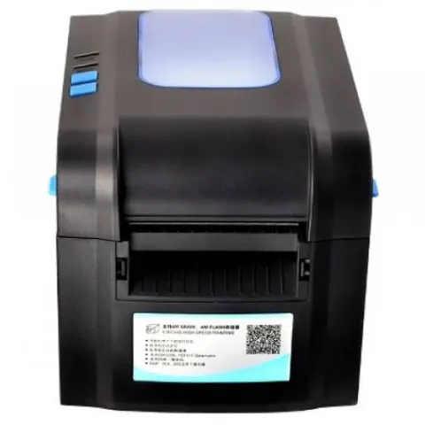Принтер етикеток Xprinter XP-370B (термодрук, 152 мм/с, стрічка 82 мм, 203 DPI, USB+Serial, чорний)
