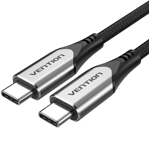 Кабель USB 3.1 Type-C M-M, 0.5м 60W Cotton Braided Vention