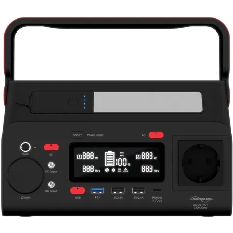 Зарядна станція Energizer 300Вт (293Вт/г) DC, Li-ion, MPPT, QI-10W, USB-C PD 60Вт, ліхтар