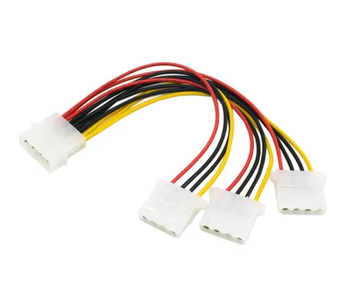 Кабель живлення Molex - 3xMolex M/F