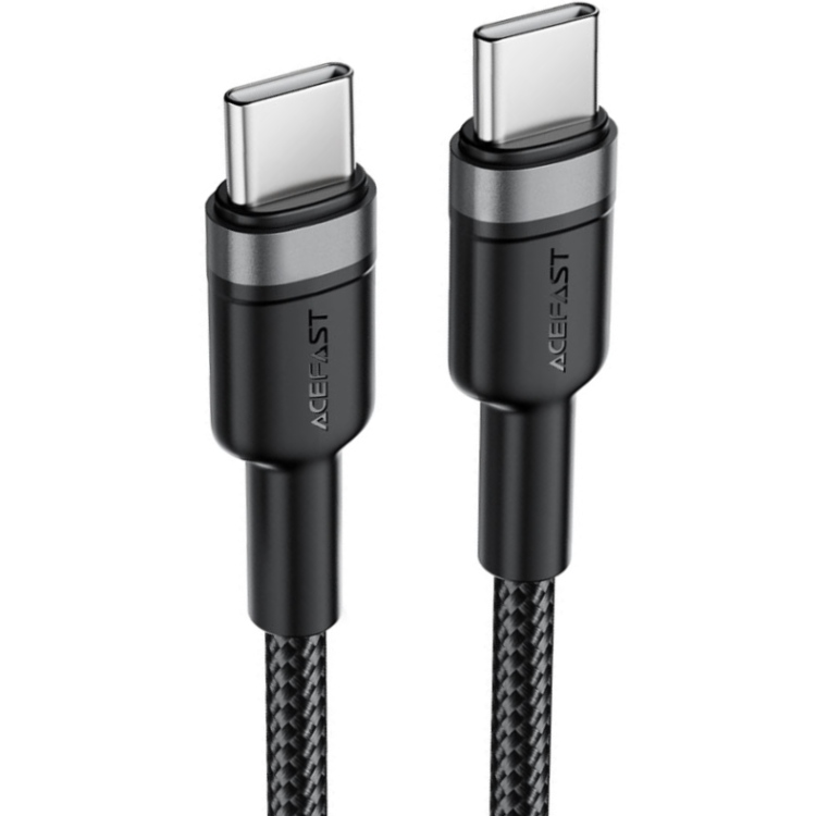 Кабель USB 2.0 Type-C M-M, 1.2 м, 60W aluminum alloy Black, C22-03 Acefast