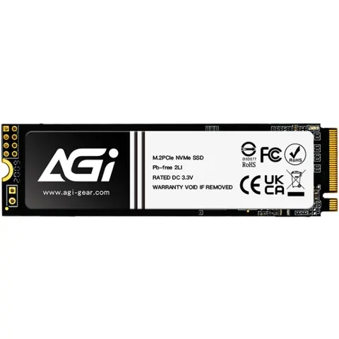 SSD 1Tb AGI AI298 M.2 2280 PCIe Gen 3x4 NVMe 1.3 3D NAND, Retail