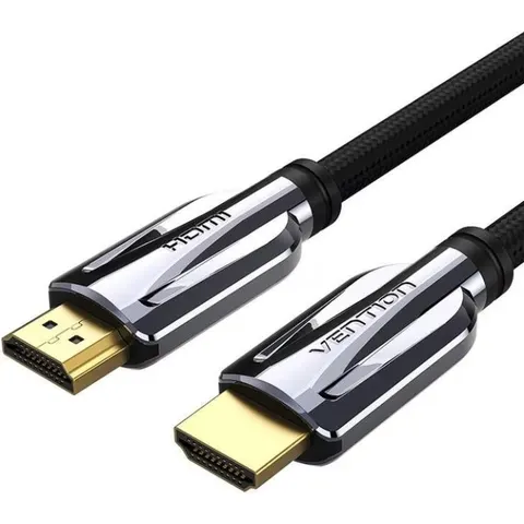 Кабель HDMI M - M, 3.0м, V2.1, 8K 60Гц обплетення, чорний Vention