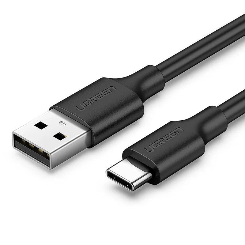 Кабель USB 2.0 AM-Type-C M, 3 м, 60W Nickel Plating Чорний, US287 UGREEN