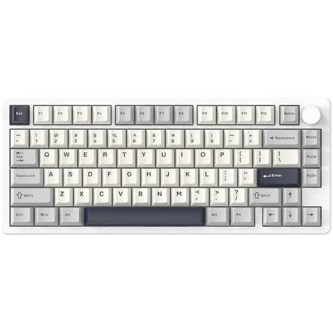 Клавіатура ігрова механічна Attack Shark X86 82кл.RGB,Wireless,Matcha Switch, Starlight White