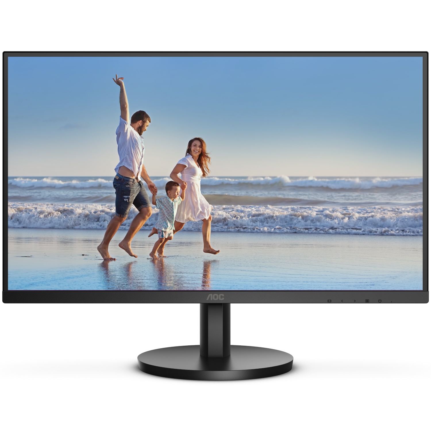 TFT 27" AOC 27B3CA2, IPS, 100Hz, 1ms, HDMI, USB-C, USB-hub, колонки, чорний