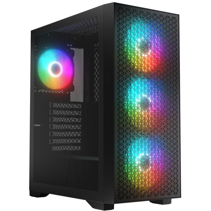 Корпус LogicConcept DART PRO ARGB MIDI BLACK MESH fans 4x120mm без БЖ ATX