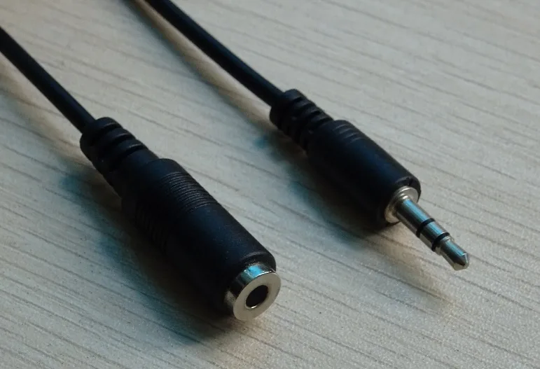 Кабель AUX Audio TRS M/F 1.5м чорний OEM
