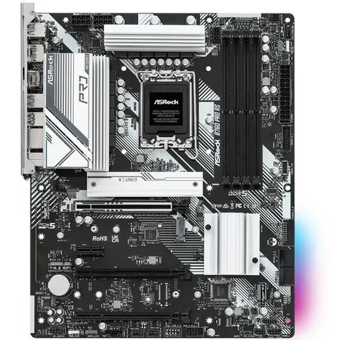 ASRock B760 PRO RS (1700/B760, 4*DDR5, 3xPCIex16, 4xSATA, 3xM.2, 2.5GLan, 7.1ch, ATX)