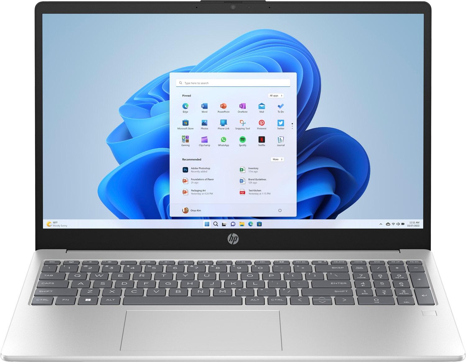 HP 15-fc0299ua 15.6" FHD IPS, 300n/Ryzen 3-7320U (4.1)/8Gb/SSD512Gb/Radeon/FPS/DOS/Сріблястий