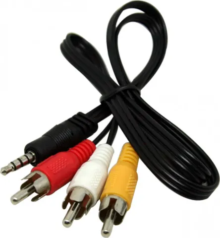 Кабель Audio/Video Jack 3.5mm M -> 3 x RCA M 0.7м