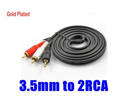 Кабель AUX Audio TRS - RCAx2 M/M 3.0 м чорний