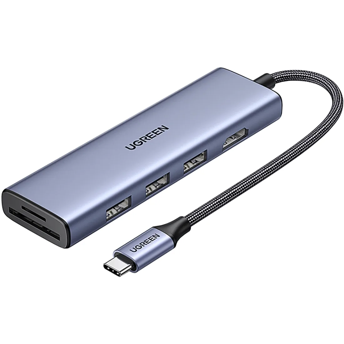 Док-станція USB3.0 Type-C --> HDMI 4K30Hz/3xUSB-А 3.0/Type-C/PD 100W 6-in-1 CM511 Ugreen