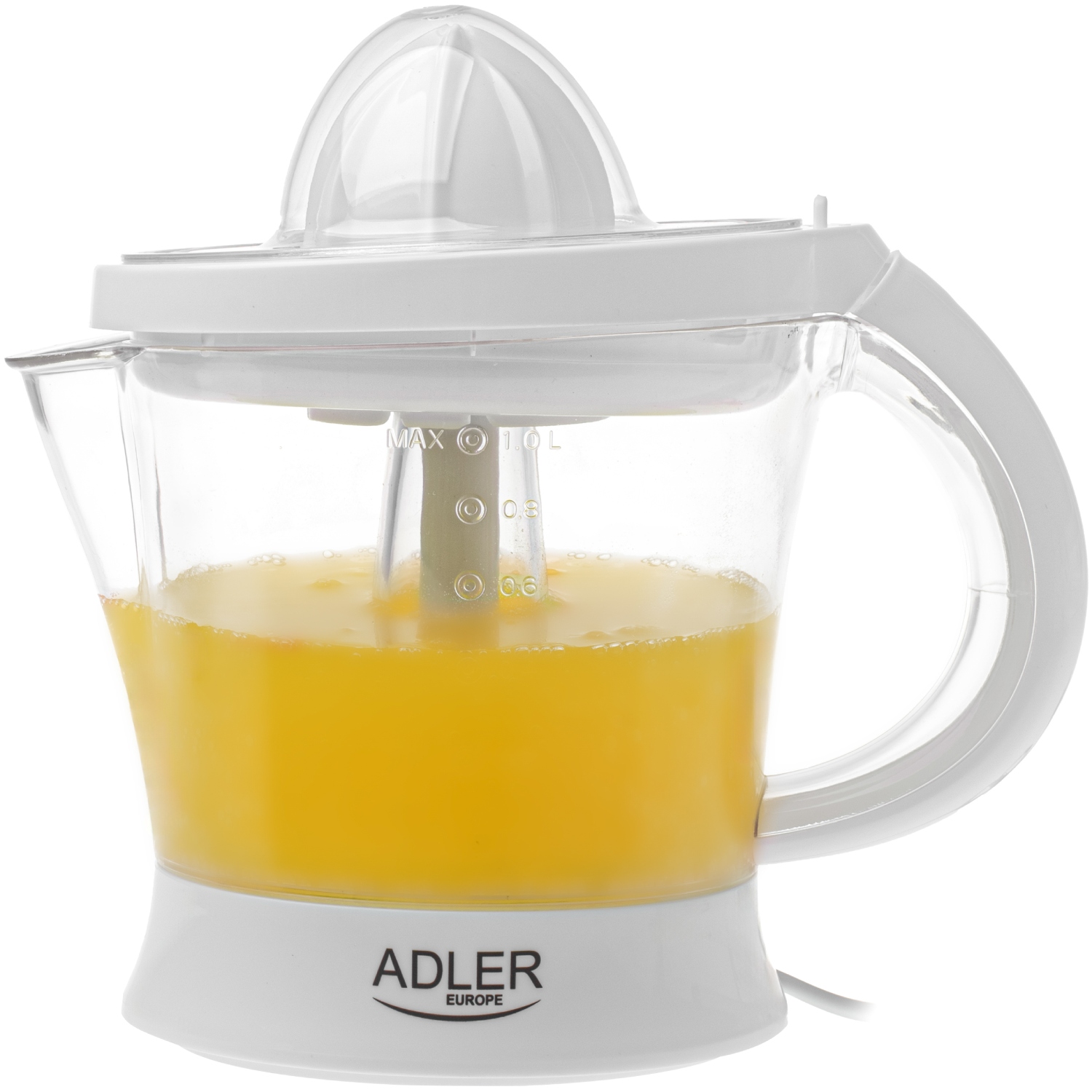 Соковитискач Adler AD 4014 white для цитрусових/ 60Вт/ 1л/ білий
