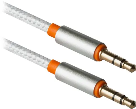 Кабель AUX Audio TRS M/M 1.2м JACK01-03 білий Defender