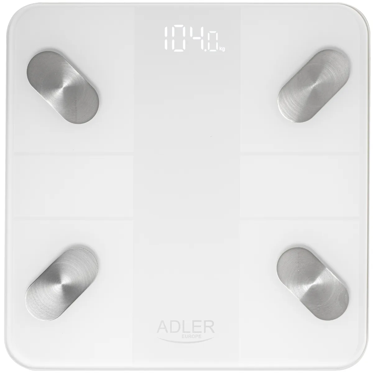 Ваги напольні Adler AD 8186 white електронні/ Smart/ 180кг/ 3хААА/ автовимкнення/ білі