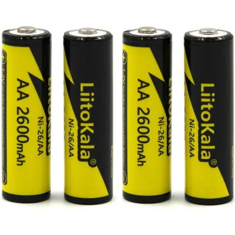 Акумулятор AA 2600mAh, 1.2V Ni-MH, rechargeable battery, LiitoKala, blister 4 pcs