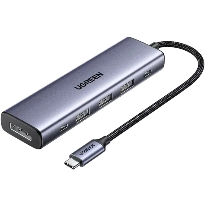 Док-станція USB3.0 Type-C --> DP4K60Hz/3xUSB-А /2xType-C/100W 5-in-1 CM511 Ugreen
