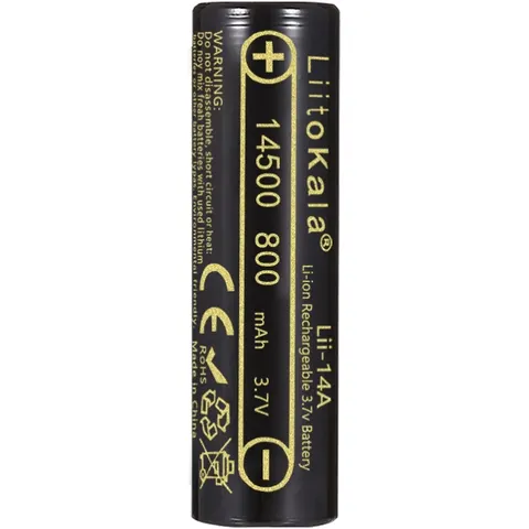 Акумулятор 14500 LiitoKala, 14A-N, 800mAh, 3.7V li-ion battery, 1 pcs
