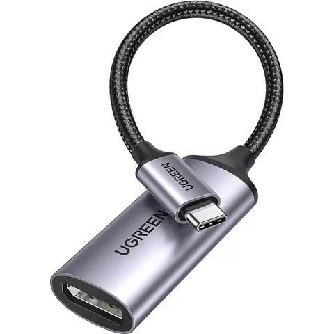 Перехідник USB Type-C --> DisplayPort Thunderbolt 4 8K 60HZ CM654 Ugreen сірий