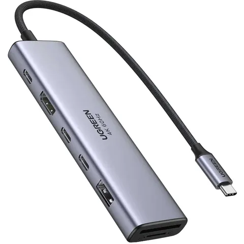 Док-станція USB3.2 Type-C --> HDMI 4K60Hz/2хUSB 3.0/2xUSB-C/SD/TF PD 100 Вт CM511 Ugreen