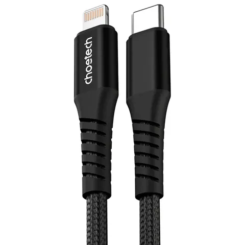 Кабель USB 3.1 Type-C M-Lightning M, 1.0м, чорний, 27W PD, Choetech