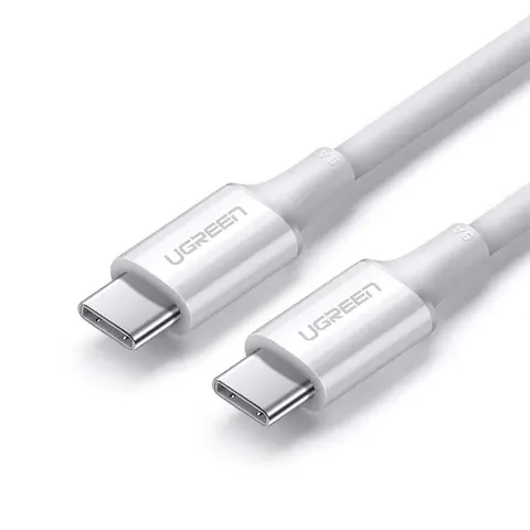 Кабель USB 2.0 Type-C M-M, 1 м, 100W Білий, US300 UGREEN