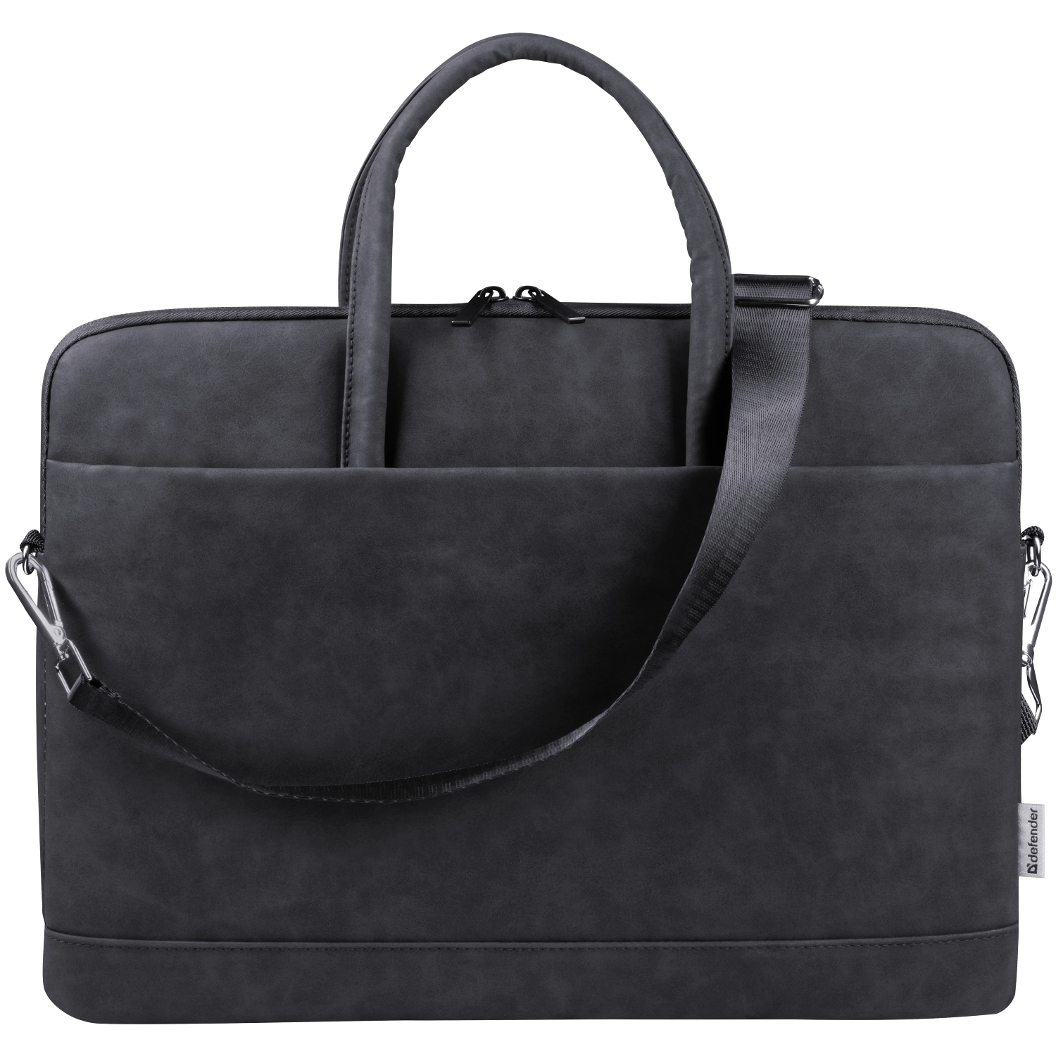 Сумка для ноутбука 15.6'' Defender Trendy з кишенею, шкіра, чорна