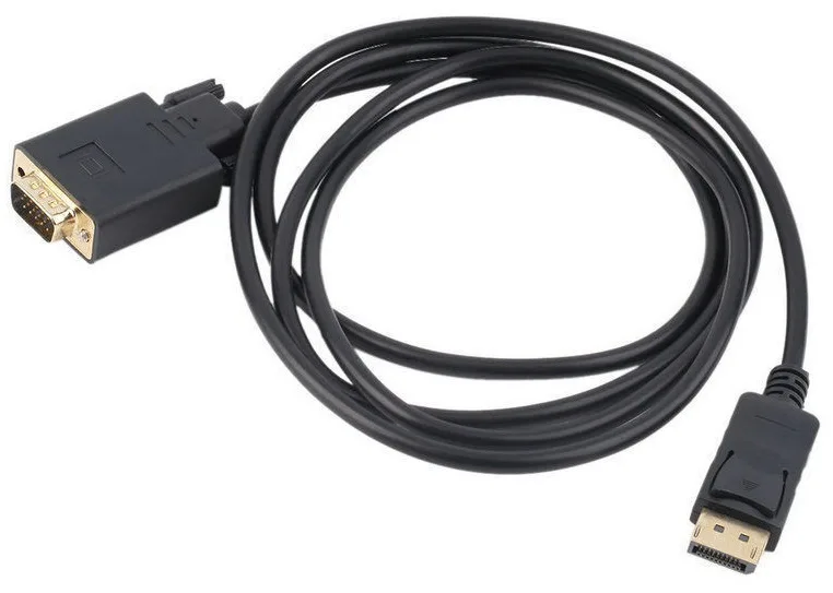 Кабель DisplayPort M - VGA M, 1.8м чорний