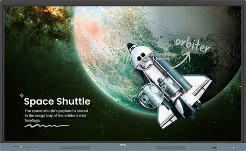 Інтерактивна панель 75" BenQ RE7504, IPS, UHD, 8Гб/ 128Гб, колонки, кріплення, чорна