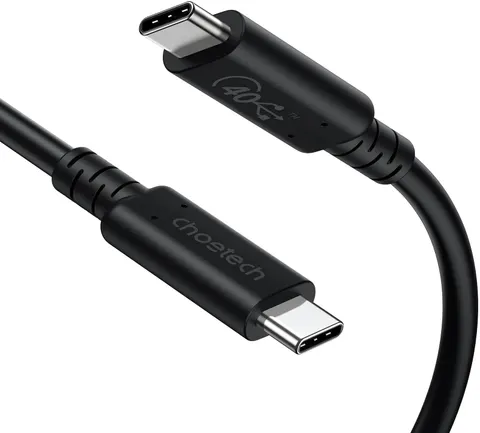 Кабель USB 4.0 Thunderbolt Type-C M-M, 0,8 м, 240W Gen 3, 40Gbps 8K@60Hz Choetech