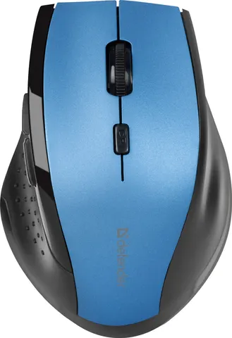 Мишка Defender Accura MM-365, бездротова, 6 кн. до 1600 dpi, синя