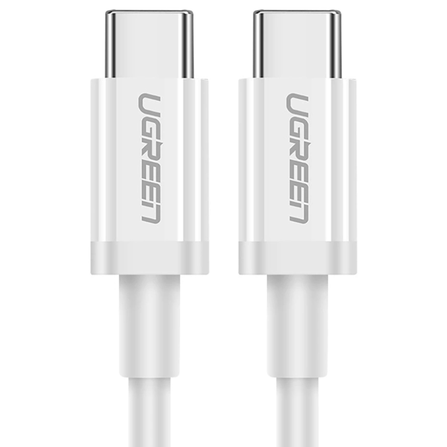 Кабель USB 2.0 Type-C M-M, 1 м, 60W Білий, ABS Cover US264 UGREEN