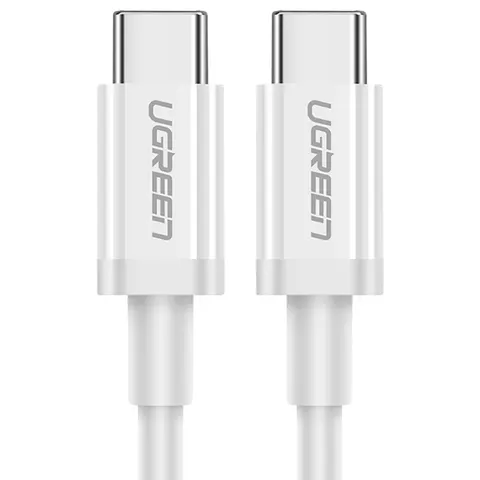 Кабель USB 2.0 Type-C M-M, 1 м, 60W Білий, ABS Cover US264 UGREEN