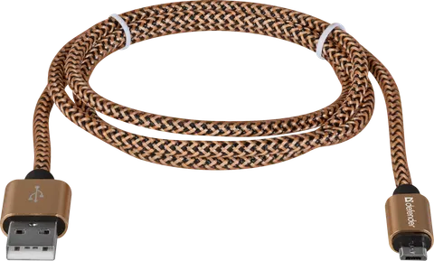Кабель USB 2.0 AM-micro BM, 1.0 м, золотистий, 08-03T PRO Defender