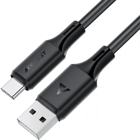 Кабель USB 2.0 AM-Type-C M, 1.2 м, 60W silicone C17-04 Black Acefast