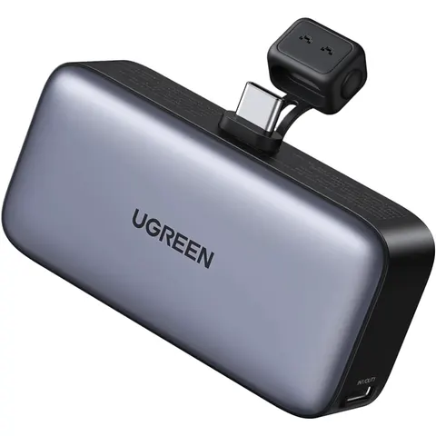 УМБ Ugreen 5000mAh 22,5W  USB-C In/Out, with build-in Type-C connector (PB503) сірий